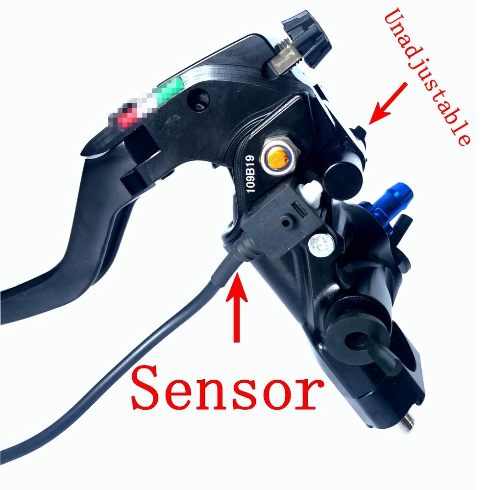 Universal 22mm 19RCS Racing Moto Bike Brake Clutch Lever Right Master Cylinder 19mm Piston Left Perch Line Cable Clutch Lever