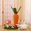 Carrot Cat Tree Cute Sisal for Cat Scratch Board Household Upright Climbing Cats Frame Fun Toys  Moisture Resistant Pet Supplies
