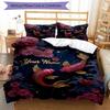 Poisson Koi Fleur Personnalisé Nom Texte Impression 1 Pièce Ensemble de Literie Housse de Couette Avec Deux Taies d'Oreiller Linge de Lit Doux Pour Chambre à Coucher Domestique
