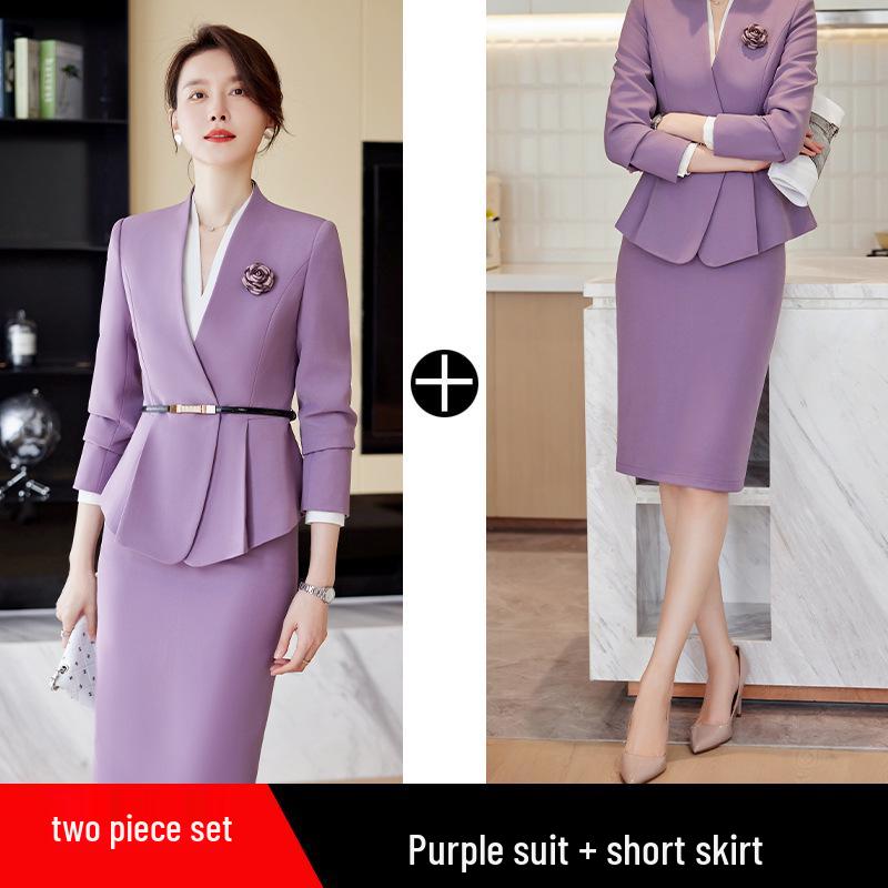Luxury Women's Professional Suit Set for Beauty Salons, Jewelry Stores, and Medical Receptionists