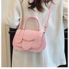 Ladies' Bag, Shoulder Bag, Saddle Bag, Simple and Versatile Handbag, Fashionable Contrasting Underarm Bag, Casual Crossbody Bag