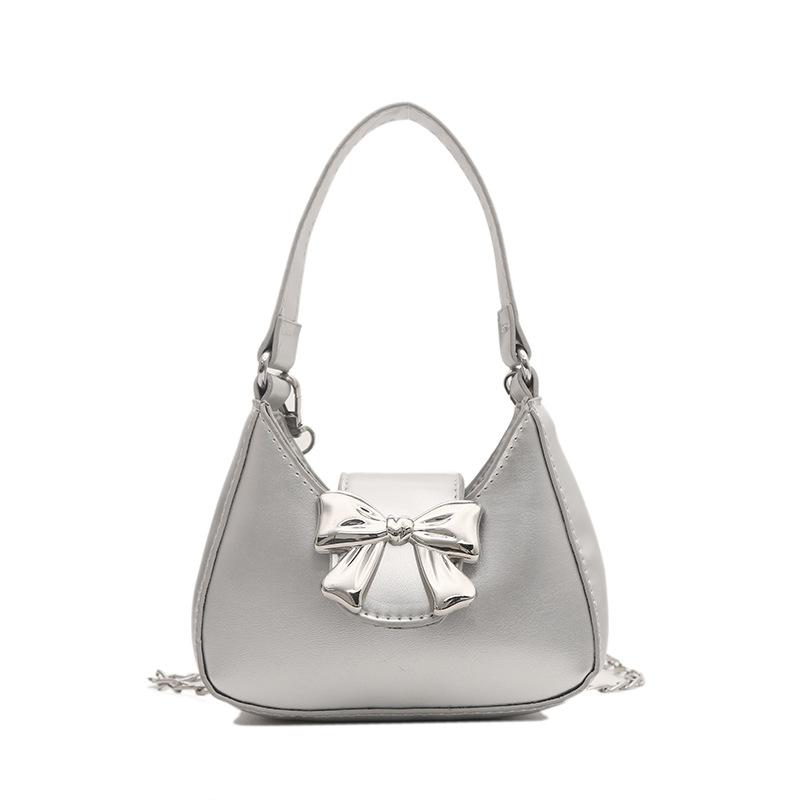 

Модна декоративна сумочка з бантом, жіноча весна 2024, нова популярна сумка через плече на ланцюжку