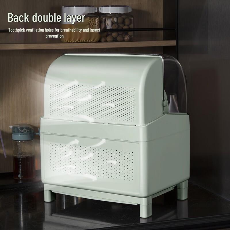 PINYU Covered Kitchen Dish Drying Rack & Storage