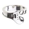 Vintage Adjustable Rings Retro Wrench Rings Open Rings Wrench Finger Rings Wrench Adjustable Ring Alloy Material for Men