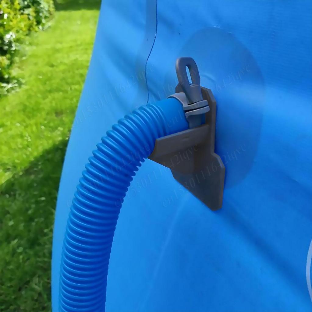 Swimming Pool Pipe Holder Water Hose Support Holder Soft Tube Outlet Mount Bracket with Tie Clam for 30-38mm Bracket Accessories