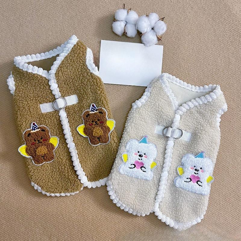 Winter and Autumn Thick and Warm Pet Dog and Cat Clothes, Suitable for Walking, Festive New Year Decoration