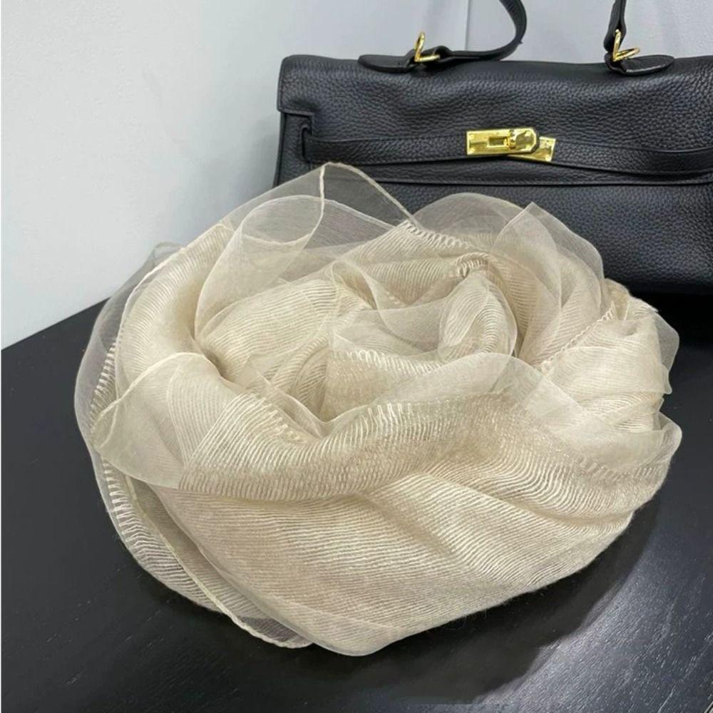 Mulberry Silk Blend Women's Scarf Lightweight Silk Scarf New Fashion Shawl Spring Autumn Outfit