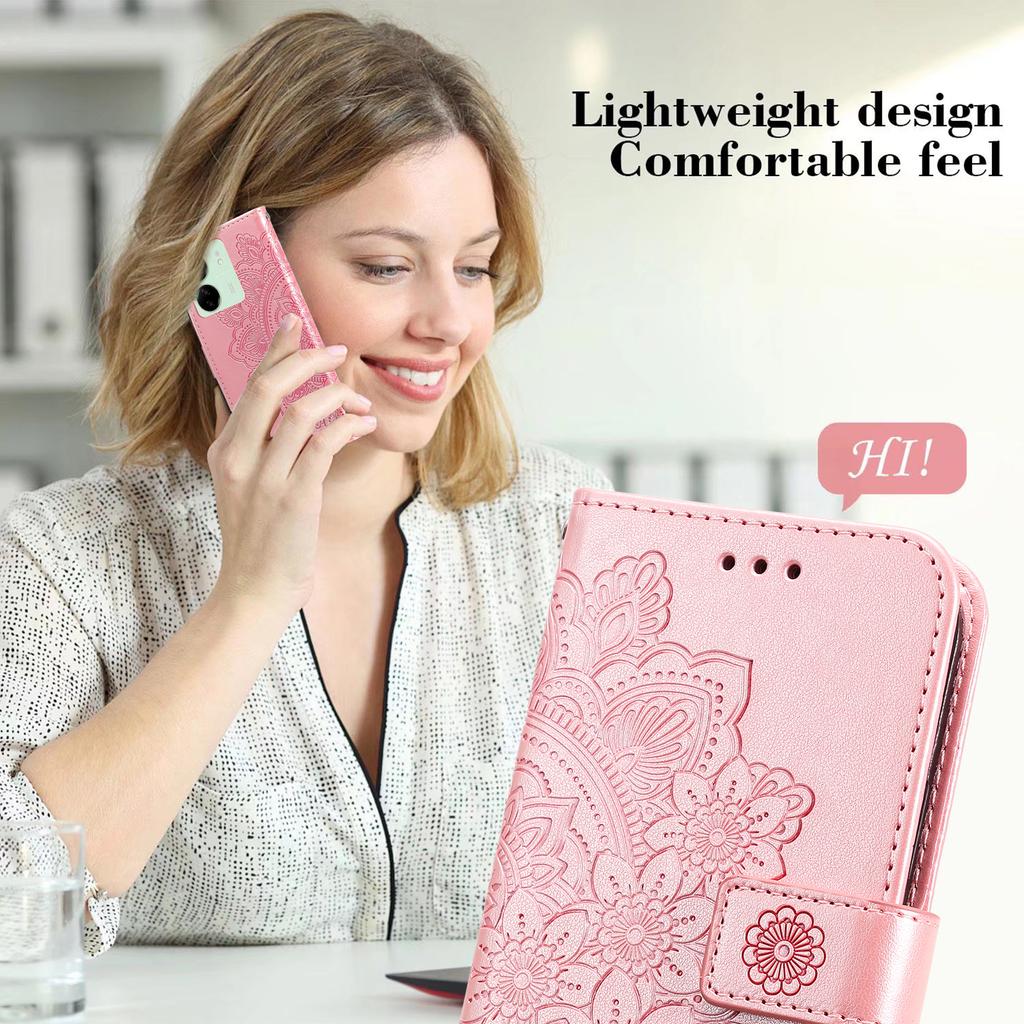 For Xiaomi Redmi 13C 4G/5G/13R 5G/Poco M6 5G/Poco C65 4G Case Floral Pattern PU Leather Wallet Stand Phone Cover