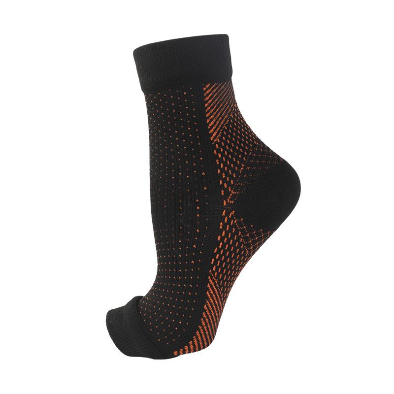 

High-Density Open-Toe Compression Running Socks: Breathable, Sweat-Absorbent, Elastic Heel L/XL