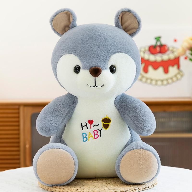 

Милые плюшевые игрушки-белочки, детские утешительные куклы, куклы-белочки, дарят девочкам подарки на день рождения 35cm (0.4kg)