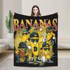 Banana Lovers Bootleg Bananas  Womens Super Warm Blanket  Children Plush Throw Blanket Flannel Bedspread Sofa Bed Cover