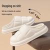 Autumn & Winter 2024 Waterproof Plush Indoor Slippers - Thick Sole, Cozy Cotton, Unisex.
