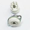 Yousheng 2Pcs Ceramic Tube Socket GZC7-F Golden Tinning Plated 7-Pin Vacuum Electronic Tube Socket Replacement Parts Accessories for 6J1 6J2 6X4 6Z4