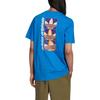 Adidas Originals Trefoil Solid Letter Logo Crew Neck T-Shirt Men Tops Blue HE3054