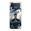 Phone Cover For Samsung Galaxy Z Flip 6 5 4 Case Transparent For Samsung Z Flip 3 Hard PC Foldable Shell Cartoon Nezha Capas Bag