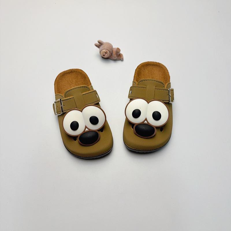 Детские ретро мультяшные нескользящие закрытые уличные шлепанцы Birkenstock 24/25 (Length 14.5)