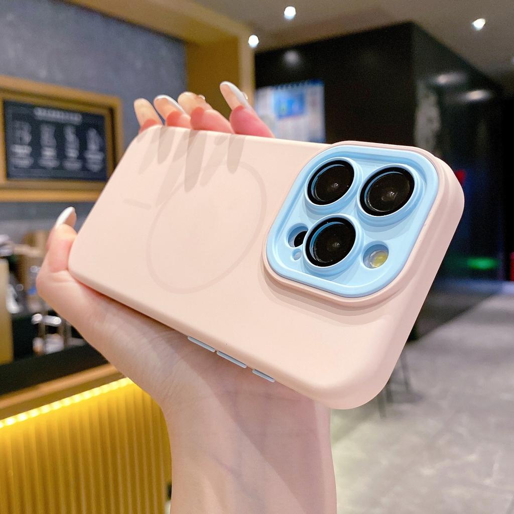 Applicable To Apple 11pro Contrasting Color Magnetic Case 11 Fashionable Mobile Phone Case 11promax Mobile Phone Protective Case 11 Anti-drop