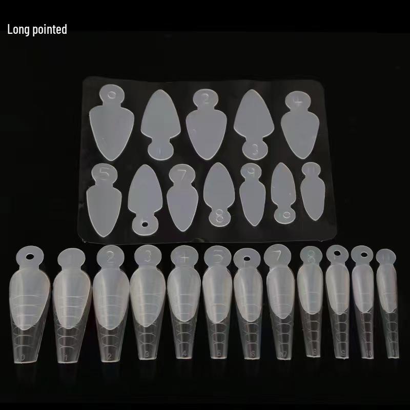 

12-Piece Silicone Crystal Nail Extension Mold Set – No Carving/Grinding Needed