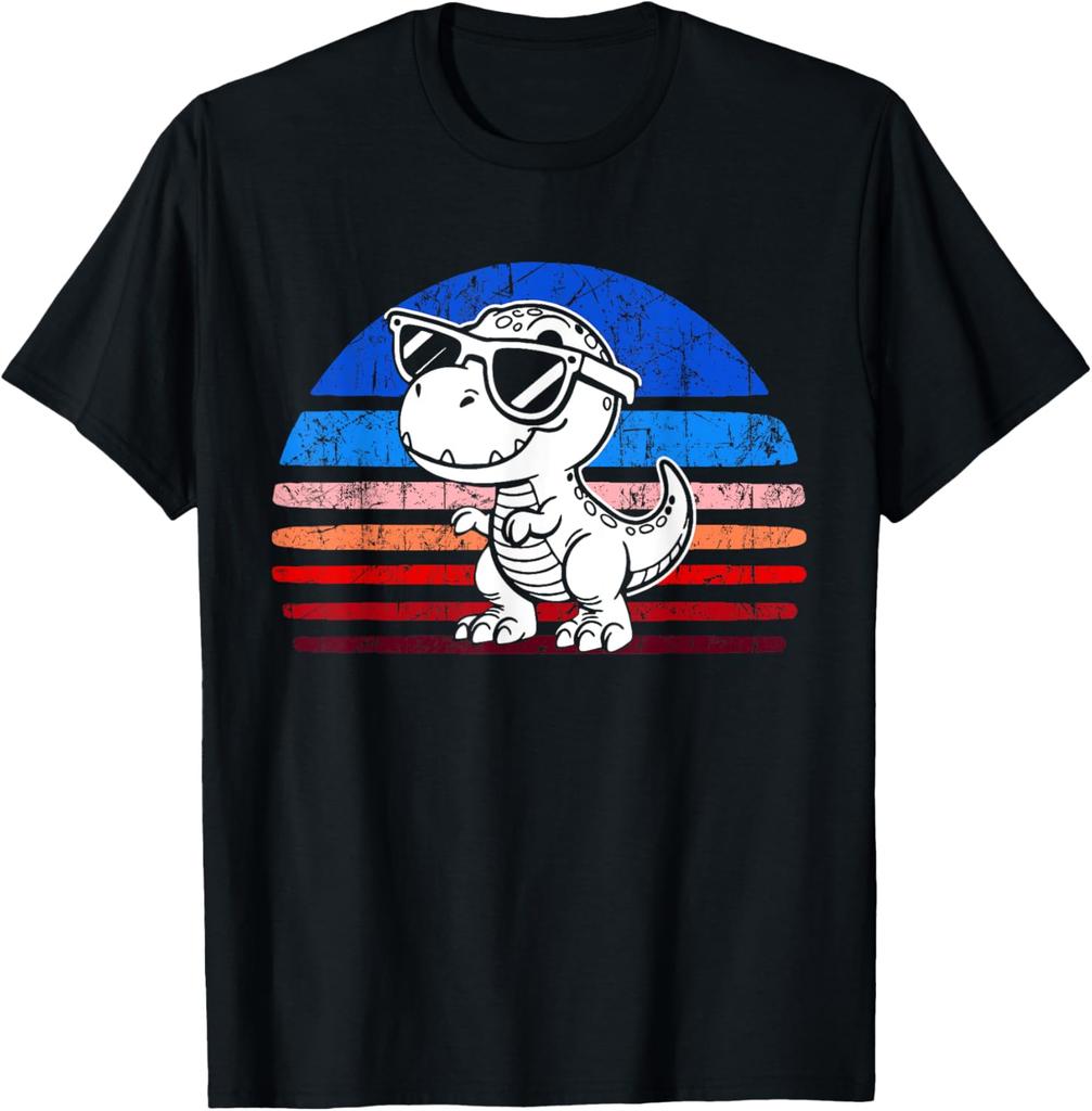 Dinosaur TRex Retro Novelty Men Kids Women Funny Dinosaur TShirt Print Cotton Design Gifts T Shirts Funny Shirt Camiseta