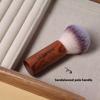 Nagelstaubentferner-Pinsel mit weichen Borsten für den professionellen und Heimgebrauch Acrylnägel mit ergonomischem Holzgriff