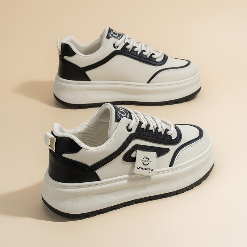 

2025 spring women s shoes new breathable little white shoes women s ins Korean version of versatile platform sports and leisure board shoes trendy 40