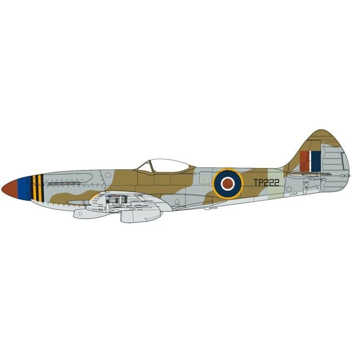Supermarine spitfire mk.xviii avion militaire spitfire airfix a05140