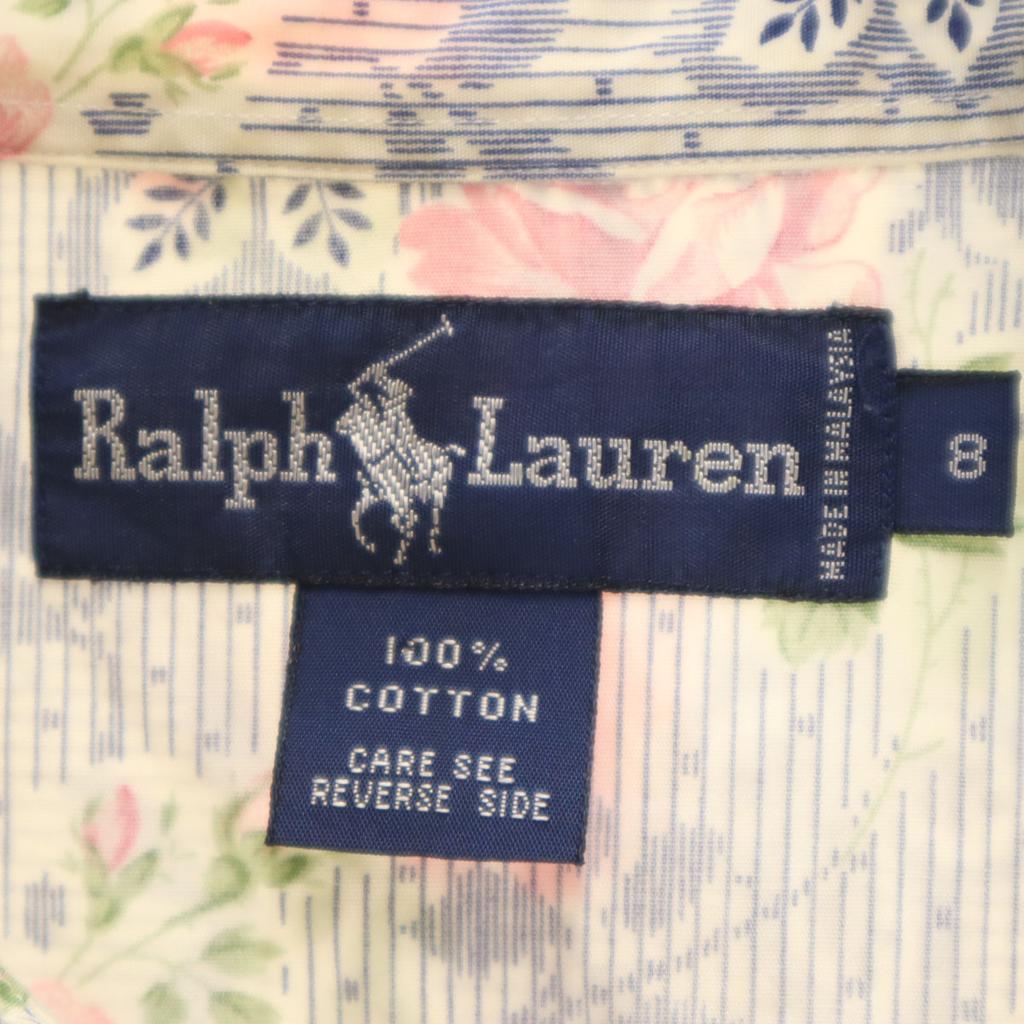 Ralph Lauren 90s Old Overall Handle Long Sleeve Western Shirt 8 Women Used
