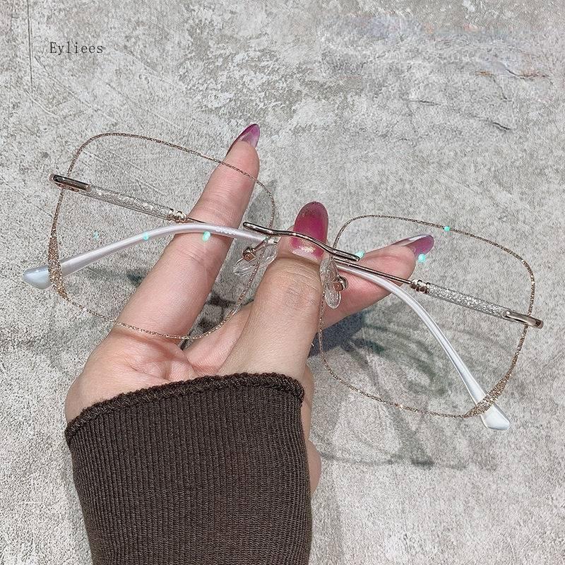 Fashion Korean Myopia Glasses for Men & Women Anti Blue Light Metal Frame Vintage INS Eyewear Student Compatible New