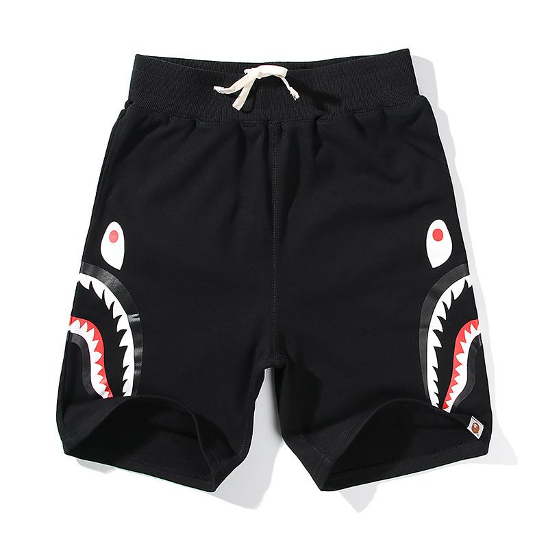 Pantaloncini Casual Bape Shark Camo da Uomo Estivi da Spiaggia Board Shorts a 5 Tasche Pantaloncini da Campo Streetwear
