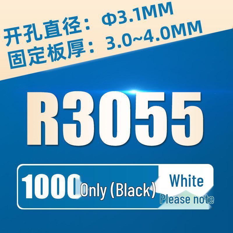 Nylon Push-Type Rivet Set - Male & Female Expansion Clips for Nameplates & Fans