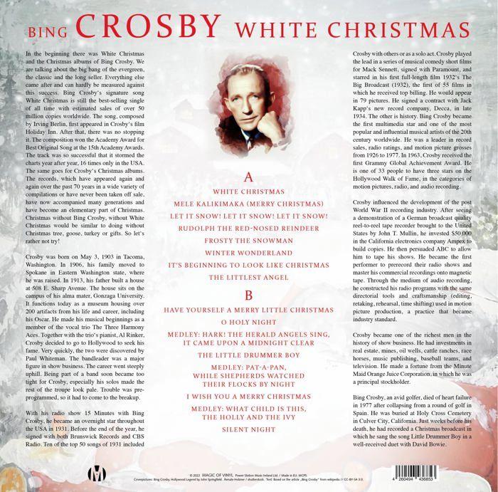 Vinyle Variete Internationale Magic of Vinyl White Christmas Édition Limitée Vinyle Blanc Marbré