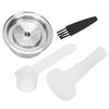 Coffee Capsule Stainless Steel Reusable Refillable Coffee Filter Kit for Nespresso Vertuo Plus