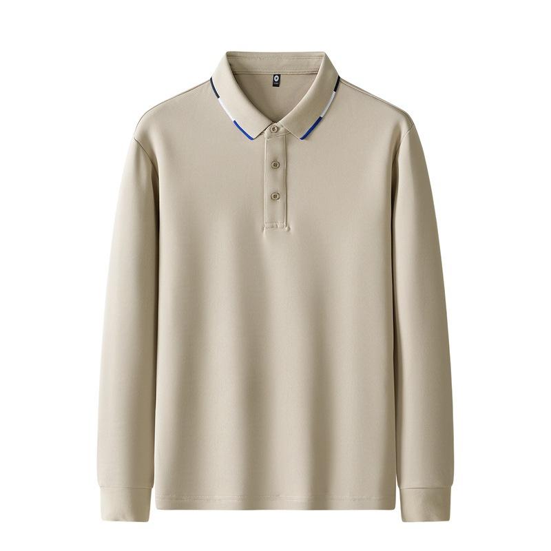 Men's Long Sleeve Polo Shirts Button Casual Work Pullover Shirts Moisture Wicking Lightweight Golf Shirts Regular-Fit Collared Tee Shirt for Men