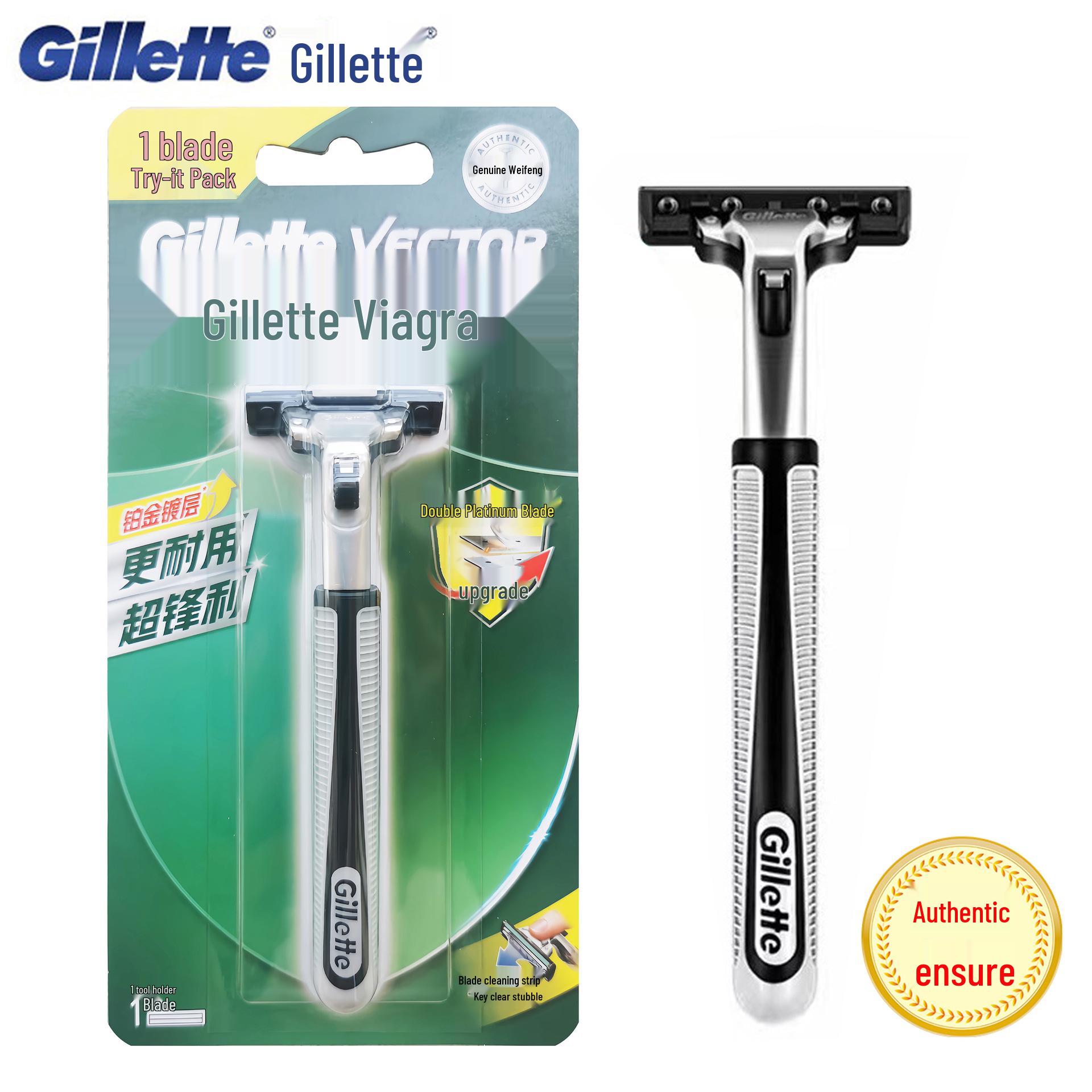 Gillette Wilkinson Sword Men s Razor: 1 Handle, 1 Rotating Double-Layer Cartridge