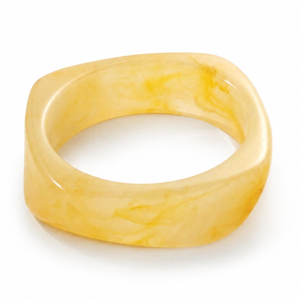 New Irregular Simi Resin Bracelet Distinctive Fashion Seiko Polished Polished Wide Face Bracelet