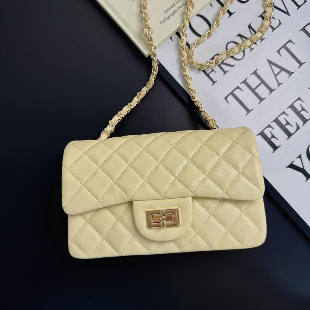 New big mini chain bag classic rhombus square fat leather versatile mini shoulder messenger women's bag