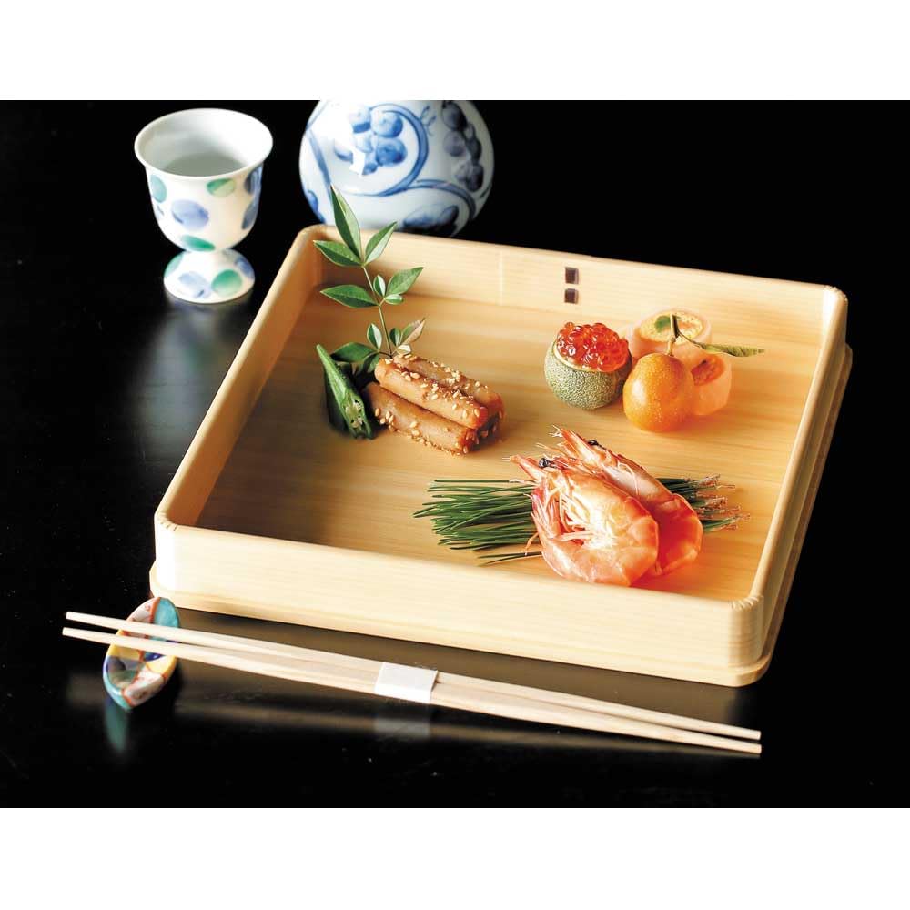 Yamaco Hinoki x x 38216 (Japanese Cypress) 6-inch Plate, 17.7 17.7 H2.1cm,