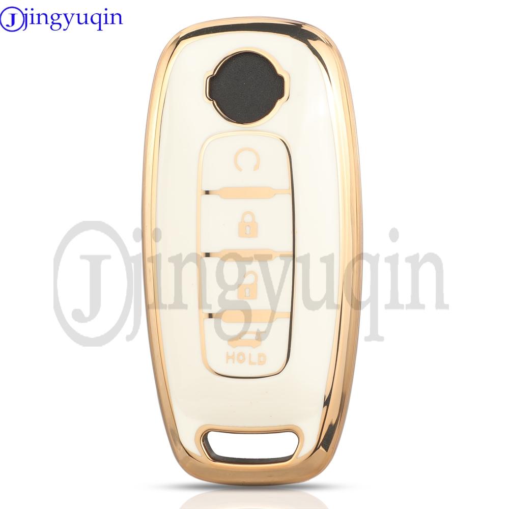 Jingyuqin Soft Tpu Car Key Case 3/4/5 Buttons For Nissan Rouge Kicks Pathfinder J12 Ariya Altima Rogue Qashqai Bluebird Sylphy