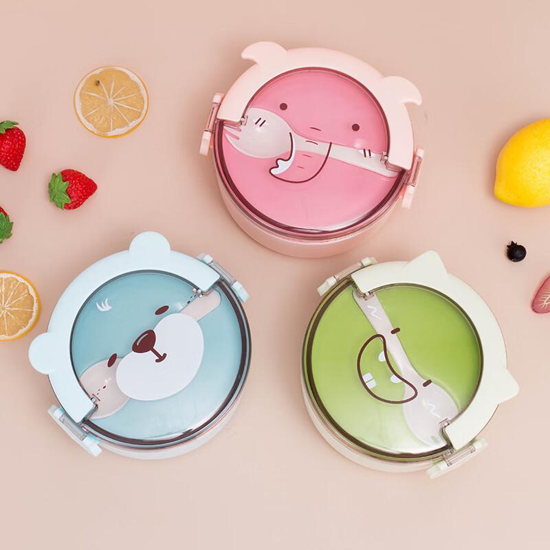 ZISIZ Cartoon Portable Multi-Layer Lunch Box