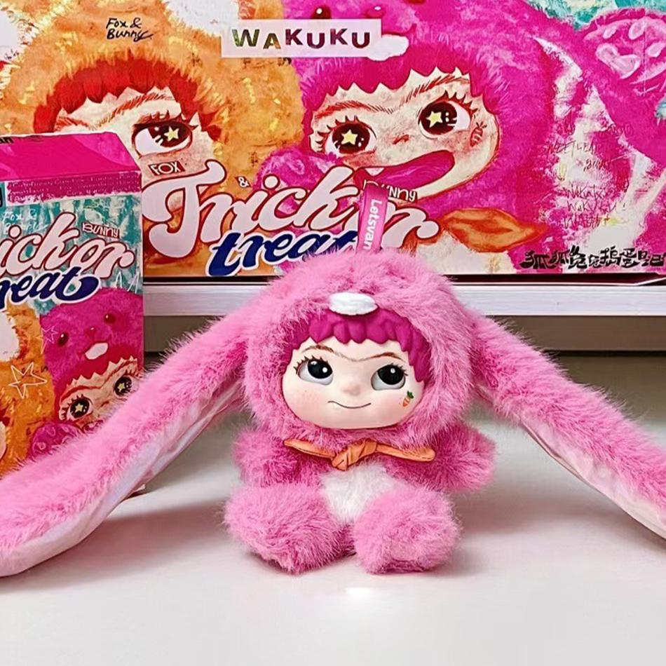 Wakuku Pluizig Trendy Leuke Feestdoos Schattige Wakuku Actiefiguur Mysteriedoos Schattige Poppen Tas Hanger Pop Verrassingszak Cadeau Speelgoed