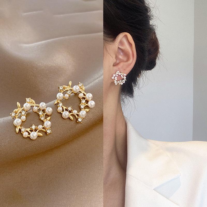 

Высококачественные серьги-цветы из серебра S925 пробы с жемчугом — элегантный, универсальный, простой и свежий дизайн