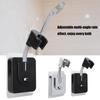 Adjustable Angle Shower Head Holder No Drilling Wall Mounted Strong Adhesive Shower Bracket for Bathroom Universal Fit