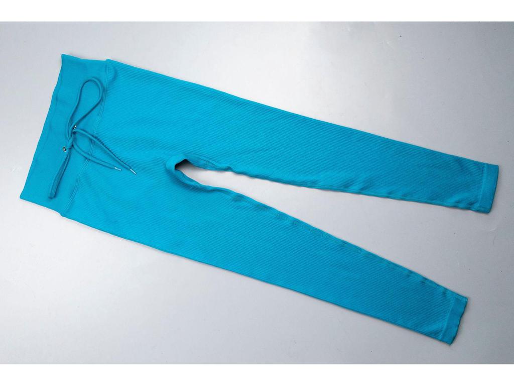 Ribbed Seamless Knitted Tracksuit: Crop Top & High Waist Butt Lift Yoga Pants, Long/Short Sleeve Options