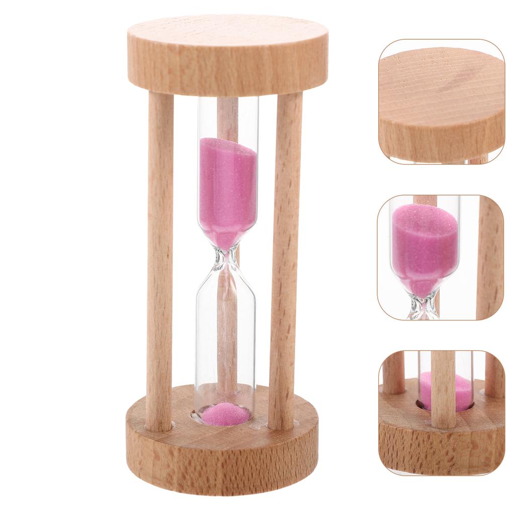 3 Min Handmade Hourglass Sand Clock Car Cooking Timer Wooden Sandglass Exercise