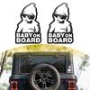 Set Of 2 Baby On Boards Car Stickers Easy To Apply & Remove Baby On Boards Vehicle Decals Automotive Exterior Decorations