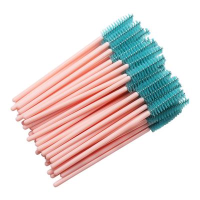 Fizz Transparent Mascara Eyebrow Mascara Wand Eyelash Spoolie Brush Wholesale Mix 50 Pieces/Set, 50 Pieces, 02 Pink Green