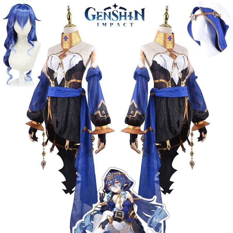 Layla Genshin Impact Cosplay Costume Wig Shoes Adult Halloween Carnival Party