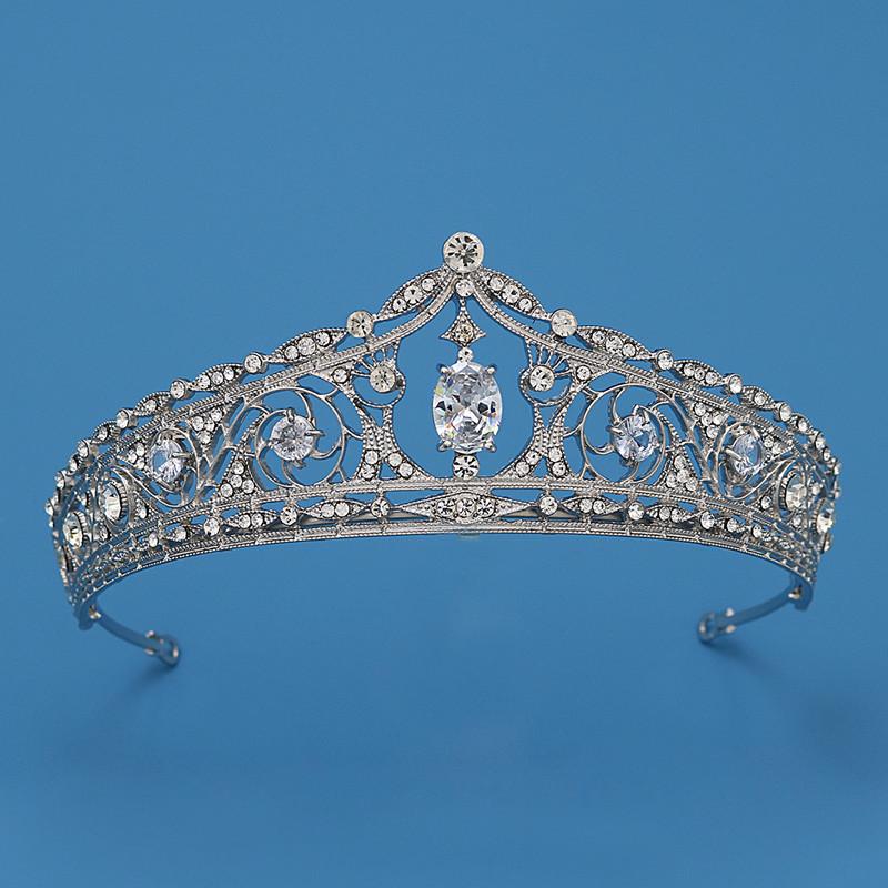 

Свадебные аксессуары для волос в корейском стиле Корона принцессы Свадебная тиара Циркониевая корона