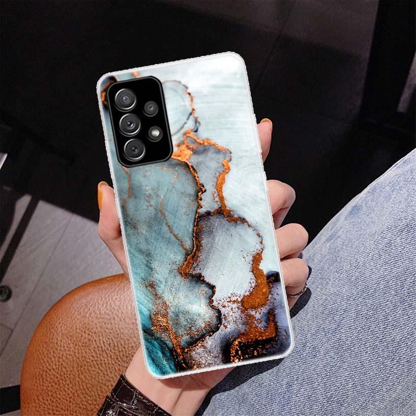 

Fashion Geometric Marble Cover Phone Case For Samsung Galaxy A51 A71 A50 A70 A40 A30 A20E A10 A41 A31 A21S A11 A01 A6 A8 + A7 A9 Samsung A9 2018