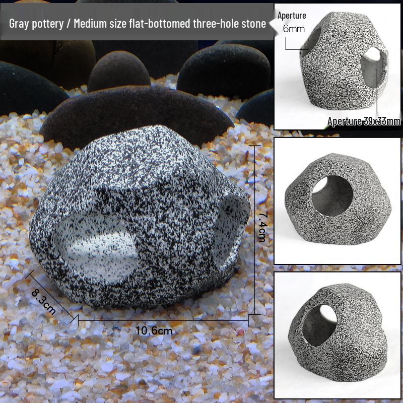 Ceramic Fish Tank Decoration: Shrimp Hiding, Cichlid Breeding, Spawning Nest.